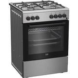Beko Aragaz Aragaz Beko FBSE62120XD | 4 Arzatoare, Cuptor Electric, 6 Functii, Clasa A, 60x60x85cm