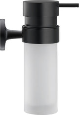 Duravit Suport cu pahar Duravit, Soap dispenser Starck T, black matt incl. white frosted glass, montare pe perete, fixare ascunsa, metal/sticla, negru mat