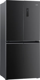 Beko Side by side Frigider Side by Side Beko GNO4031GS | 4 usi, 421L, NeoFrost, Clasa E, Sticla antracit