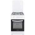 NobeLTek Cooking Aragaz Nobeltek, 50x60, plita si cuptor pe gaz, siguranta plita si cuptor, echipat cu diuze GPL, diuze GN de schimb, capac tabla, alb