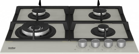 Beko Plita pe gaz Plita pe Gaz Beko HILW64225SBG | 60cm, 4 Arzatoare, Sticla Gri, Wok