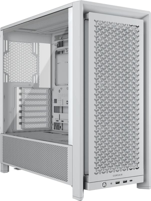 Corsair Carcasa PC Carcasa CORSAIR 4000D RS CC-9011313-WW | Mid Tower, ATX, Alb, Tempered Glass