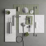 Duravit Savoniera Duravit, Soap shelf Starck T, incl. white frosted glass brushed stainless steel, montare pe perete, fixare ascunsa, metal/sticla, crom mat