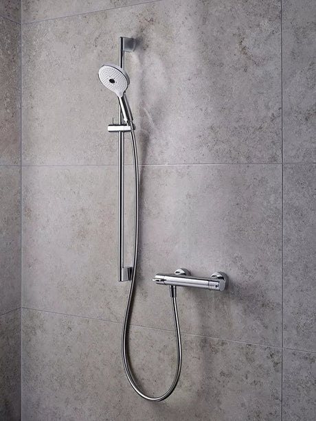 Duravit Baterie dus Duravit, B.1 Thermostat shower mix exposed, monocomanda, aparenta, cartus ceramic, termostat, crom