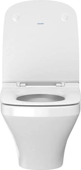 Duravit Vas wc + capac Duravit, WWC-Set DuraStyle 480 mm TS, Weiß riml.,inkl.WC-Sitz m.Absenkautom., suspendat, evacuare orizontala, cu capac (0063790000), soft close, alb
