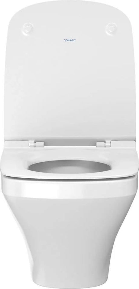 Duravit Vas wc + capac Duravit, WWC-Set DuraStyle 480 mm TS, Weiß riml.,inkl.WC-Sitz m.Absenkautom., suspendat, evacuare orizontala, cu capac (0063790000), soft close, alb