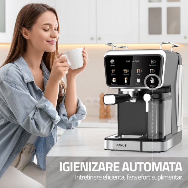 Espressor Automat Samus CAFE LUXE 20 K | 20 Bar, 1.8L, Cappuccino