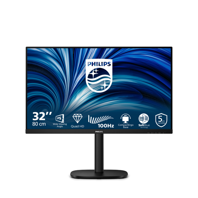 Monitor Philips 32B2N3500/00 | 31.5", IPS, 2560x1440, 100Hz