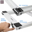 Roller Accesorii electrocasnice Suport Mobil Roller 00662 | Reglabil, Cu Role, Anti-Alunecare, Alb