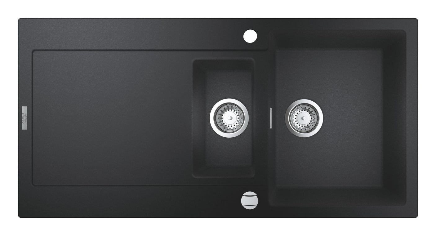 Grohe Chiuveta bucatarie Chiuveta Grohe K500 31646AP0 | 1000x500mm, 2 Boluri, Granit Negru