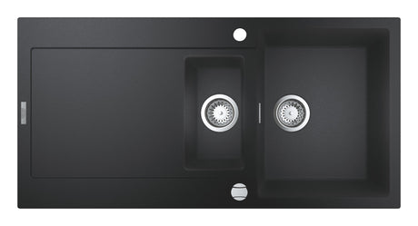 Grohe Chiuveta bucatarie Chiuveta Grohe K500 31646AP0 | 1000x500mm, 2 Boluri, Granit Negru