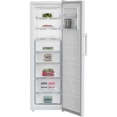 Beko Congelator vertical Congelator Vertical Beko B5RFNE314W | 286L, NoFrost, Clasa E, Alb