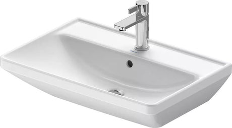 Duravit Lavoar Duravit, Washbasin 650mm D-Neo white with of, with tp, 1 th, montare pe perete, cu preaplin, gaura pt baterie, alb