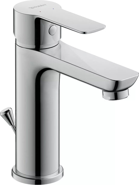 Duravit Baterie lavoar Duravit, A.1 Single lever basin mixer M, monocomanda, marime M, cartus ceramic, set evacuare cu tija, crom