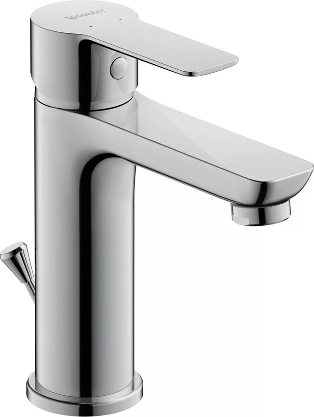 Duravit Baterie lavoar Duravit, A.1 Single lever basin mixer M, monocomanda, marime M, cartus ceramic, set evacuare cu tija, crom
