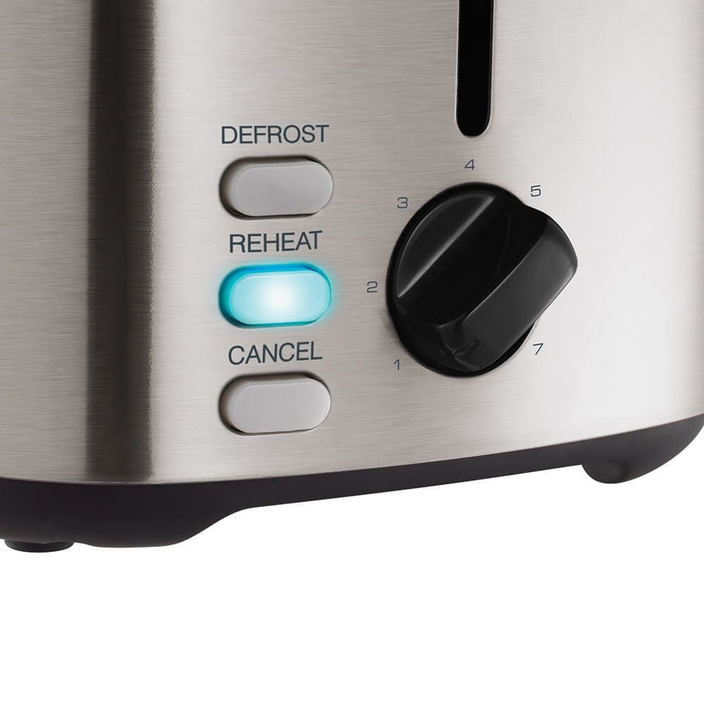 Morphy Richards Prajitor de paine, Morphy Richards, Equip, 800W, 7 setari, 2 felii, Inox