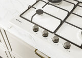 Plita incorporabila pe gaz Candy CHW6BR4WGTWA | 4 arzatoare, Siguranta, Alb