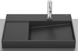 Roca Lavoar Lavoar Roca Horizon A32727408B | 600x420mm, Fineceramic, Negru, Asimetric