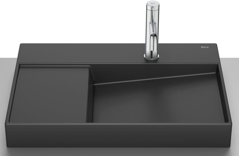 Roca Lavoar Lavoar Roca Horizon A32727408B | 600x420mm, Fineceramic, Negru, Asimetric