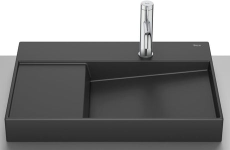 Roca Lavoar Lavoar Roca Horizon A32727408B | 600x420mm, Fineceramic, Negru, Asimetric