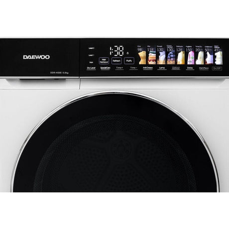 Daewoo Uscator de rufe Uscator rufe Daewoo DDR-HS9E | 9kg, Pompa caldura, Clasa E, Alb