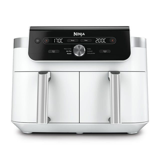 NINJA Friteuza dubla cu aer cald Ninja XL, 9.5L, alb