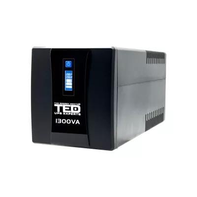 PC-Doc.ro Stabilizator tensiune UPS TED Electric TED-1300 | 1300VA, 750W, Line Interactive, 4 Prize Schuko
