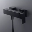 Duravit Baterie dus Duravit, Manhattan single lever shower mixer exposed installation, monocomanda, aparenta, cartus ceramic, levier lateral, schwarz mat, negru mat
