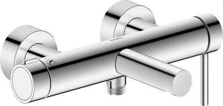 Duravit Baterie cada Duravit, Circle single lever bath mixer exposed installation, monocomanda, aparenta, cartus ceramic, diverter, crom