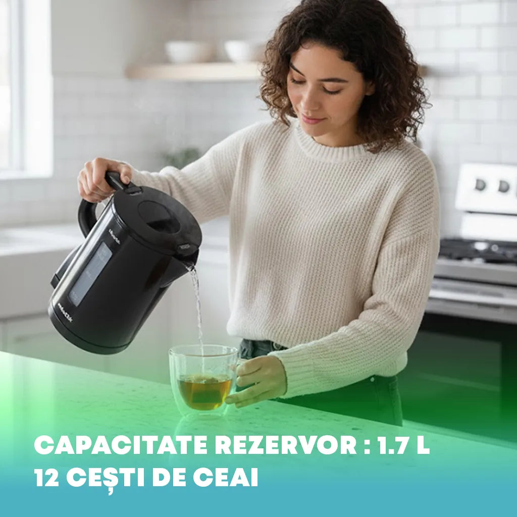 NobelTek SDA Fierbator Fierbator Electric NobelTek NKE120B | 2200W, 1.7L, Protectie Fierbere