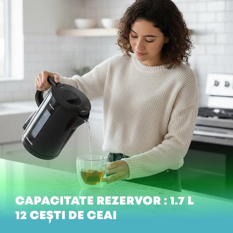 NobelTek SDA Fierbator Fierbator Electric NobelTek NKE120B | 2200W, 1.7L, Protectie Fierbere
