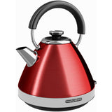 Morphy Richards Fierbator de apa Venture,Rosu, 1.5l, 3kW, gradatie transparenta, compartiment cablu, filtru anticalcar