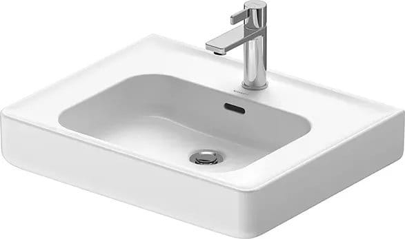 Duravit Lavoar Duravit, Washbasin 600 mm Soleil by Starck white, with OF, with TP, 1 TH, montare pe perete/blat, cu preaplin, gaura pt baterie, smalt pe interior, alb