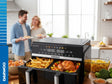 Daewoo Air Fryer Friteuza Daewoo DAF2X1100LRB | 2x5L, 2x1100W, 8 Programe, 80-200°C
