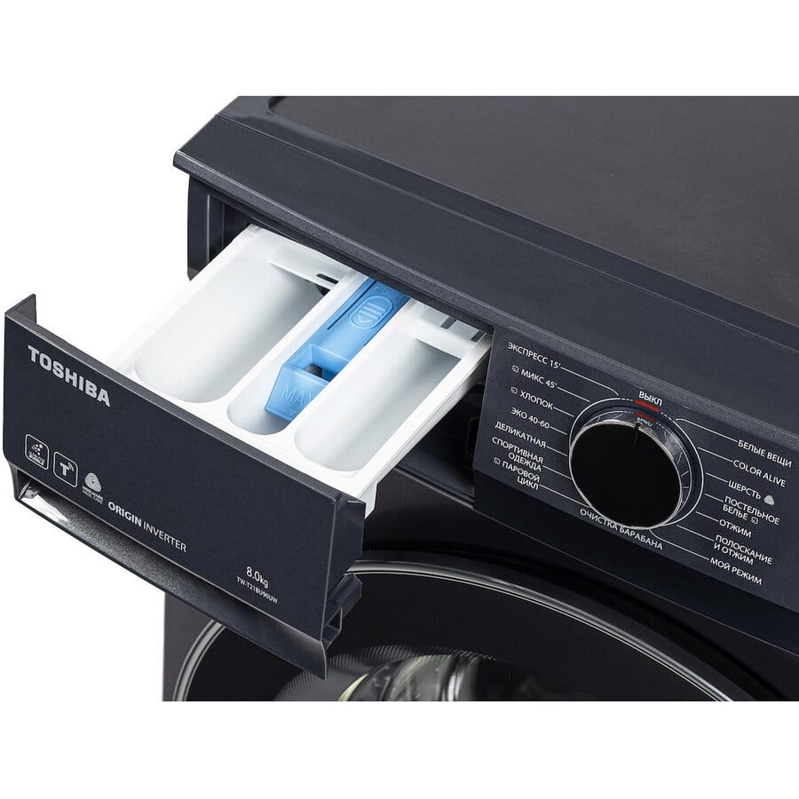 Toshiba Masina de spalat rufe Masina de spalat rufe Toshiba TW-T21BU90UWBK(MG) | 8kg, 1400rpm, Clasa A, Wi-Fi, Inverter, Abur