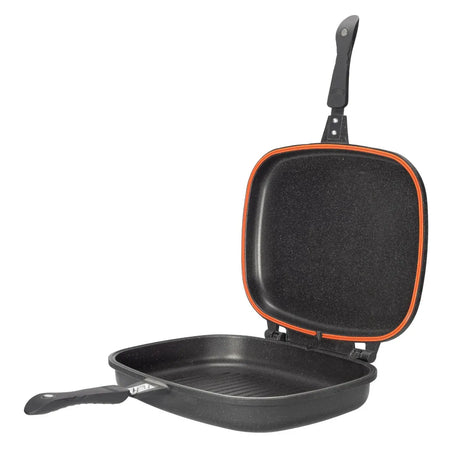 NeoKlein Tigaie Grill Dublu NeoKlein NK-IDGR36 | 36cm, Inductie, Negru
