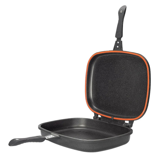 NeoKlein Tigaie Grill Dublu NeoKlein NK-IDGR36 | 36cm, Inductie, Negru