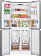 Beko Side by side Frigider Side by Side Beko GNO4031GS | 4 usi, 421L, NeoFrost, Clasa E, Sticla antracit