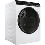 HAIER Uscator de rufe Haier, Pompa de caldura cu compresor inverter, 8kg,clasa A+++, WIFI-app hOn, 11 programe +app, alba - usa neagra