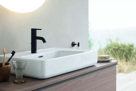 Duravit Lavoar Duravit, Washbasin 600 mm Soleil by Starck white, with OF, with TP, 1 TH, montare pe perete/blat, cu preaplin, gaura pt baterie, smalt pe interior, alb