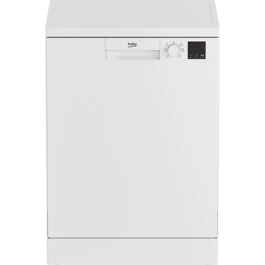 Beko Masina de spalat vase Masina de spalat vase Beko DVN06430W | 14 seturi, 6 programe, Clasa D, Auto Door Opening, Alb, 59.8x60x85cm