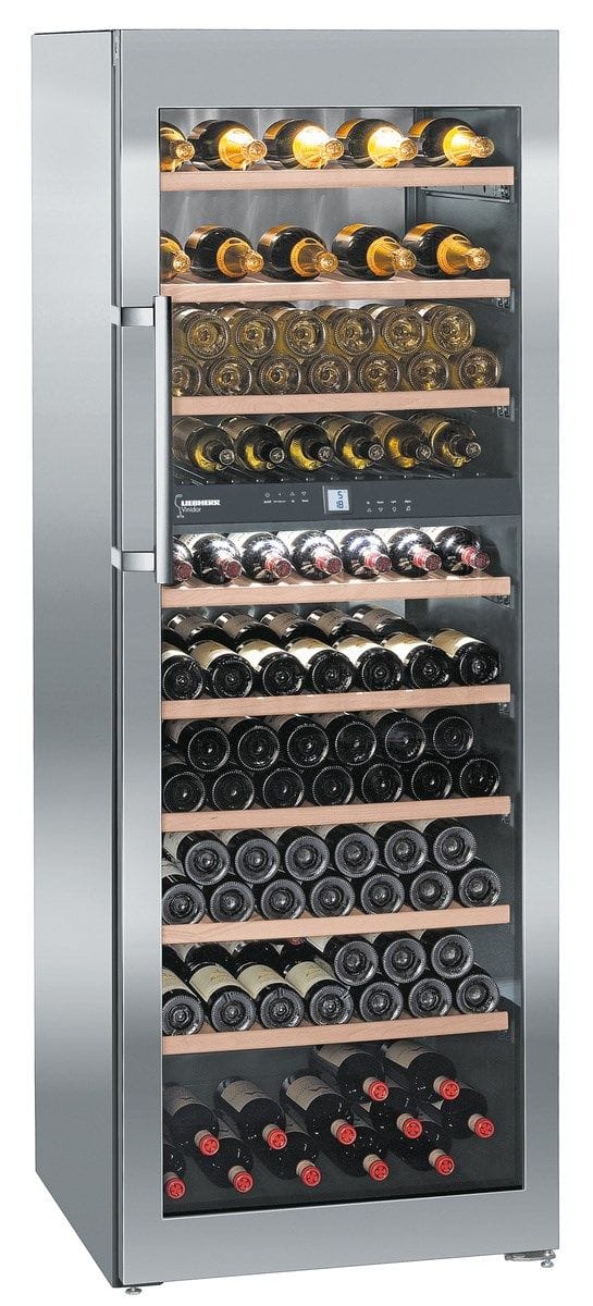 PC-Doc.ro Vitrina pentru vinuri Vitrina pentru vinuri Liebherr WTes 5972 | 211 sticle, 2 zone temperatura, 5-20°C, Negru/Inox
