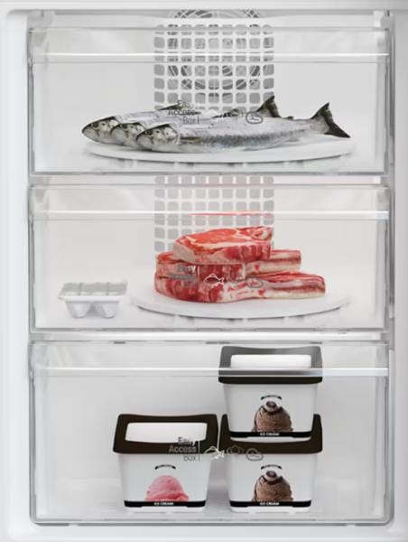ARCTIC Combina frigorifica Combina frigorifica Arctic AK54305M40NFS | 266L, 190L frigider, 76L congelator, Clasa E, Silver, 54x57.4x181.3cm