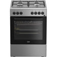 Beko Aragaz Aragaz Beko FBSE62120XD | 4 Arzatoare, Cuptor Electric, 6 Functii, Clasa A, 60x60x85cm