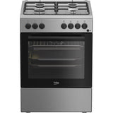 Beko Aragaz Aragaz Beko FBSE62120XD | 4 Arzatoare, Cuptor Electric, 6 Functii, Clasa A, 60x60x85cm