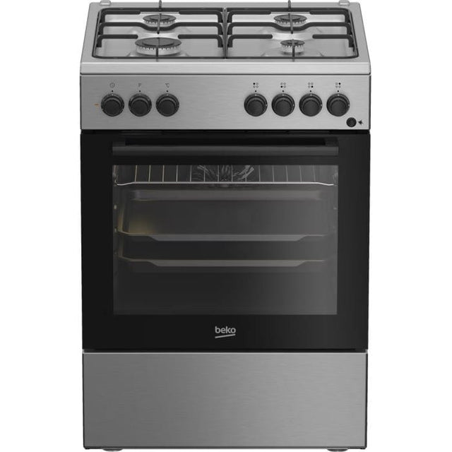 Beko Aragaz Aragaz Beko FBSE62120XD | 4 Arzatoare, Cuptor Electric, 6 Functii, Clasa A, 60x60x85cm