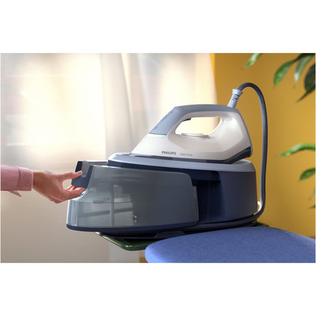 Philips Statie de Calcat PHILIPS Seria 3000, ,2400W, 350g/min, 1.4l, Talpa Ceramica, Alb-Mov