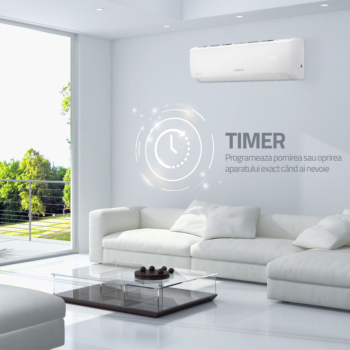 Aer Conditionat Samus ACS-12K01 WIFI | 12000 BTU, Clasa A++, Inverter, WiFi