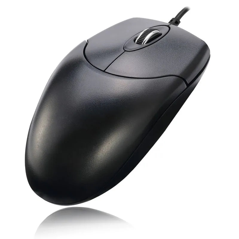 Adesso 3 Button Desktop Optical Scroll Mouse, multi surfaces, Wired, USB