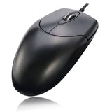 Adesso 3 Button Desktop Optical Scroll Mouse, multi surfaces, Wired, USB